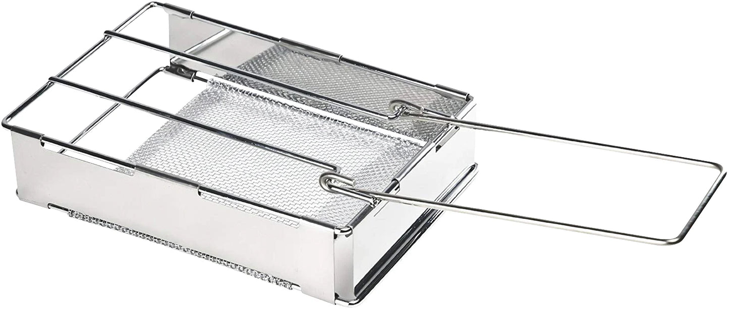 Camping Stainless Steel Folding Gauze Camp Toaster