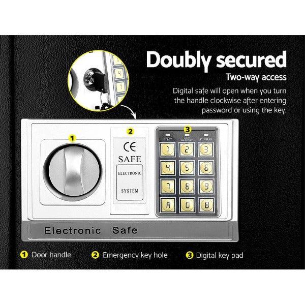 Electronic Safe Digital Security Box 8.5L - Leisure Outdoors
