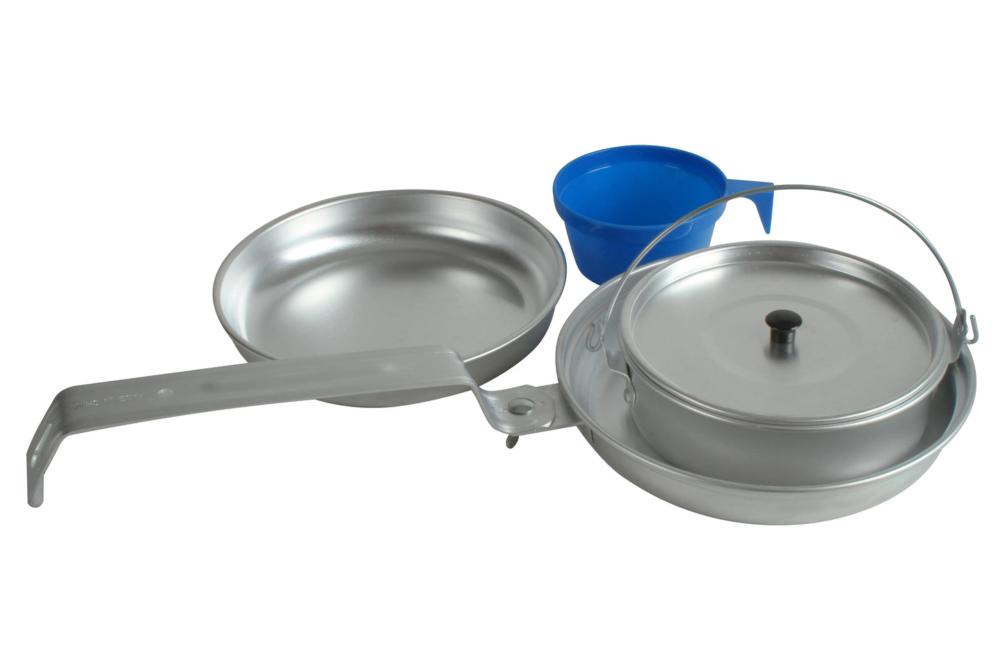 Camping 4 Piece Mess Kit - Dinner Set / Cook - All In One