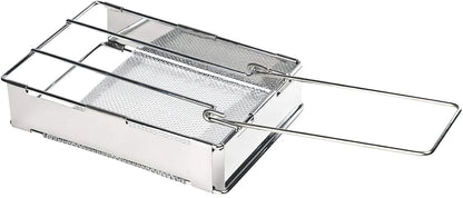 Camping Stainless Steel Folding Gauze Camp Toaster