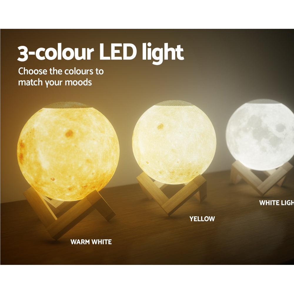 Aroma Aromatherapy Humidifier Purifier Diffuser LED nightlight Moon Lamp - Leisure Outdoors