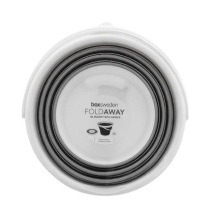 Camping / Caravan Collapsible Silicone 10 Litre Bucket - Leisure Outdoors