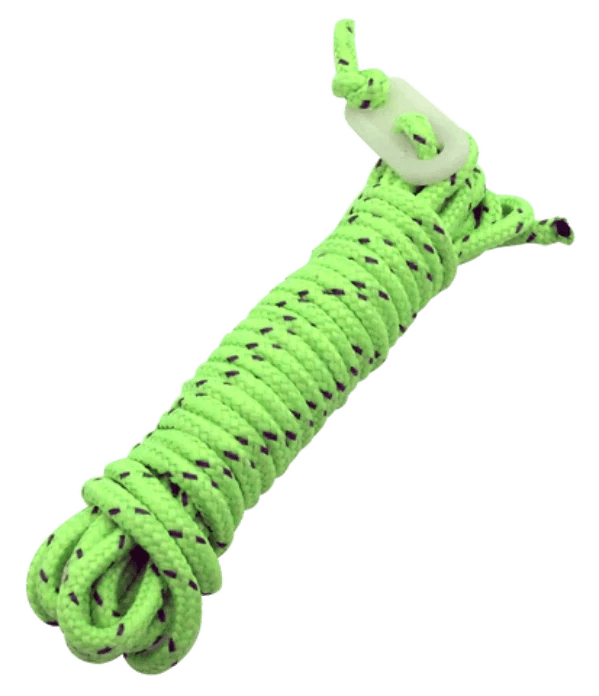 Camping Guy Tent Ropes Luminous - 4 PACK - Glow In The Dark - Leisure Outdoors