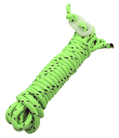 Camping Guy Tent Ropes Luminous - 4 PACK - Glow In The Dark - Leisure Outdoors
