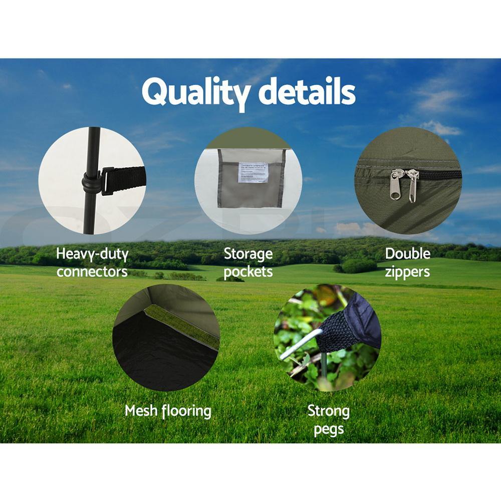 Camping Shower / Toilet Changing Room Tent - Leisure Outdoors