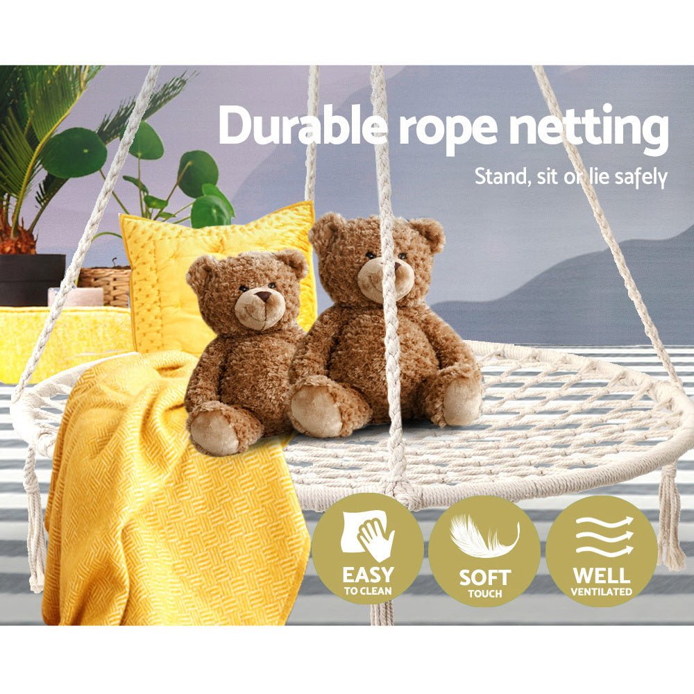 Keezi Kids Nest Swing Hammock Chair - Leisure Outdoors